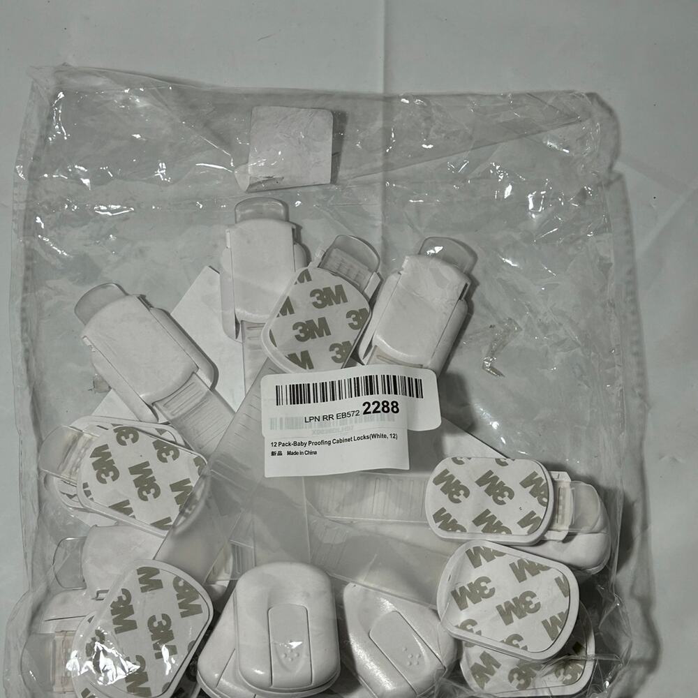 Baby proofing cabinet locks 12pc